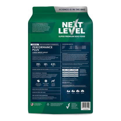 Next Level Performance Plus Large Breed Adult Dry Dog Food 40lbs