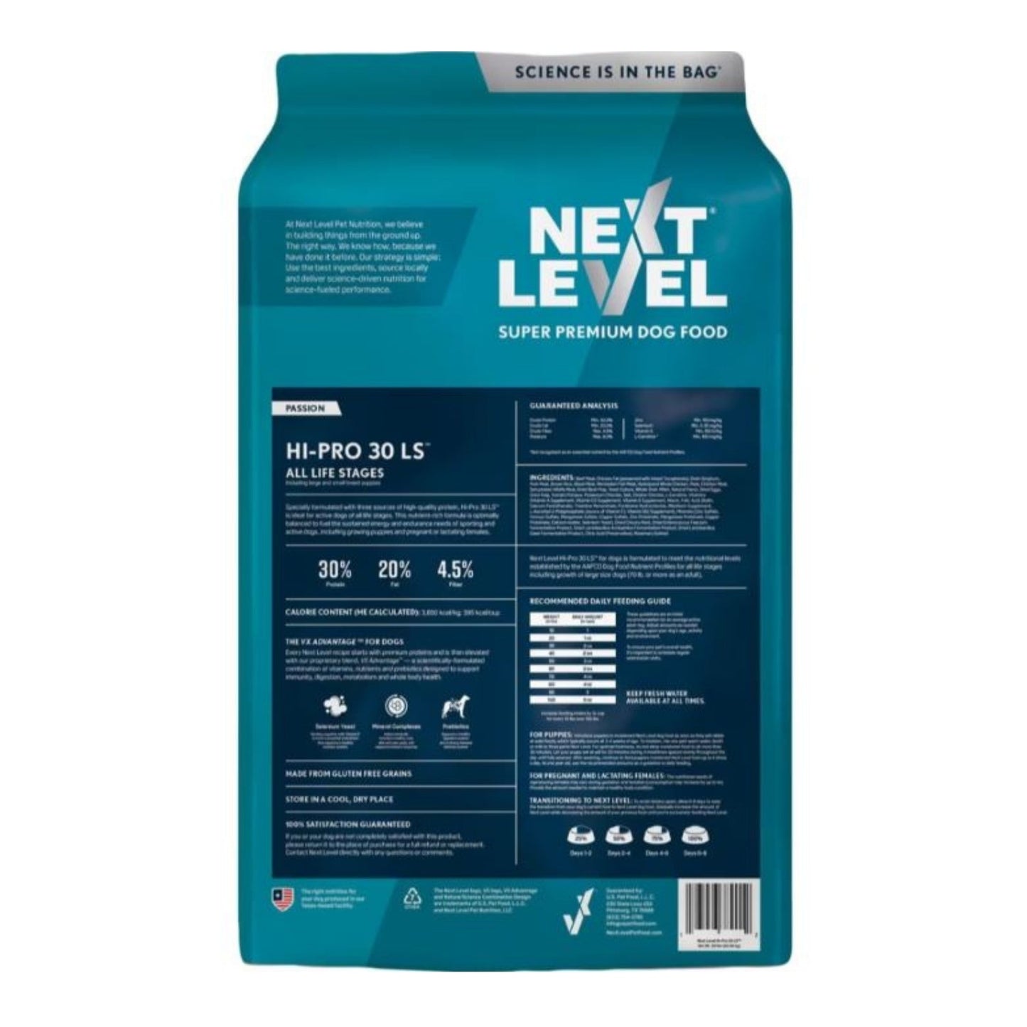 Next Level Hi-Pro 30 LS All Life Stages Dry Dog Food 50lbs