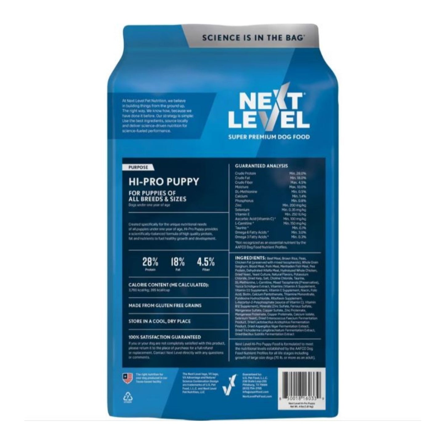 Next Level Hi-Pro Puppy Dry Dog Food 4lbs