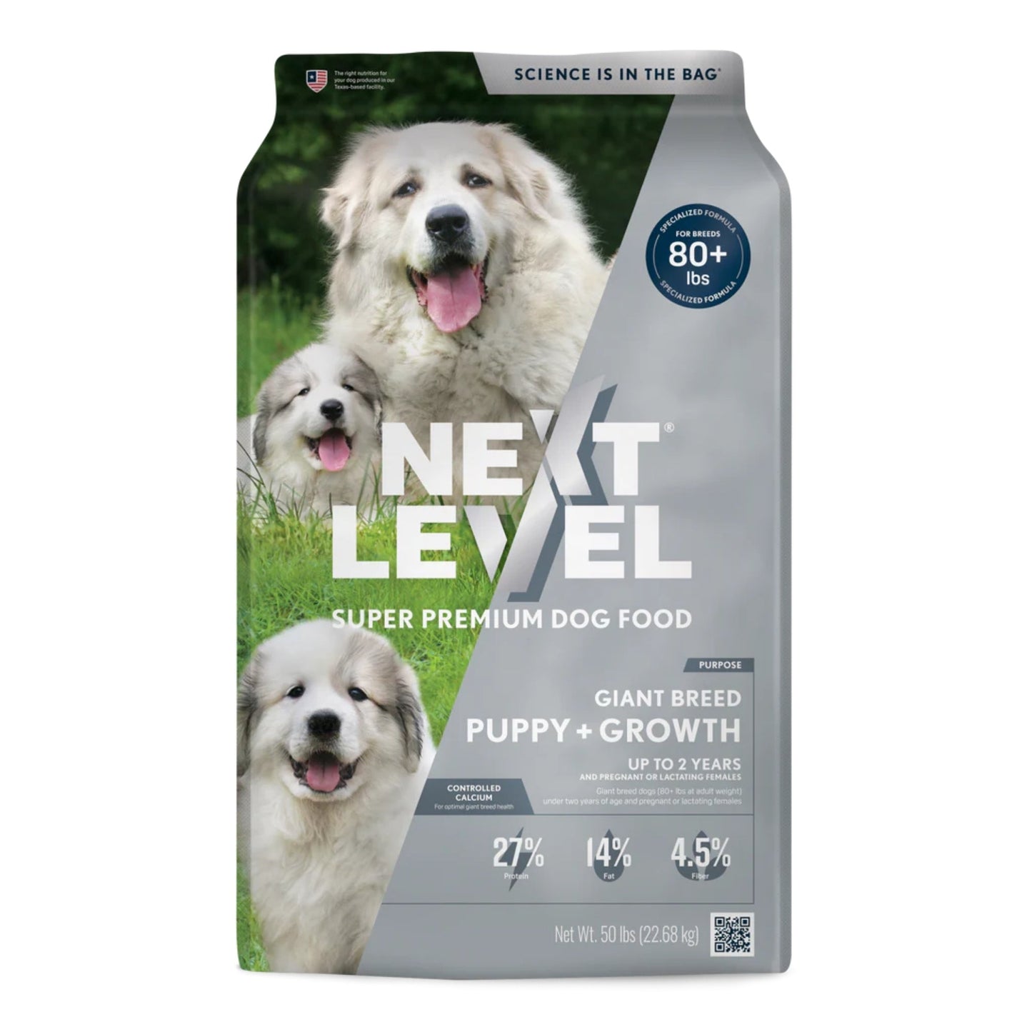 Next Level Giant Breed Puppy + Growth Dry Dog Food 50lbs