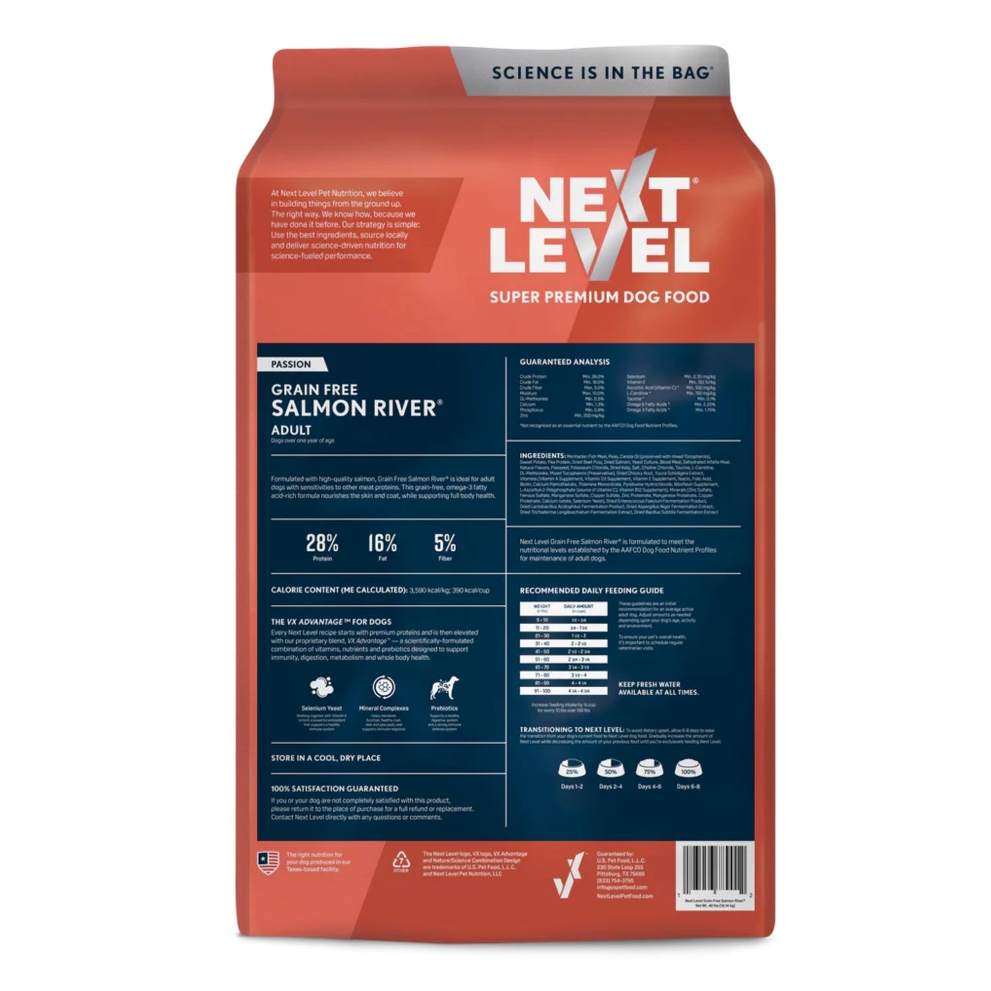 Next Level Salmon River Grain-Free Adult Dry Dog Food 15lb