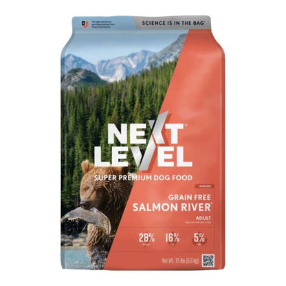 Next Level Salmon River Grain-Free Adult Dry Dog Food 15lb