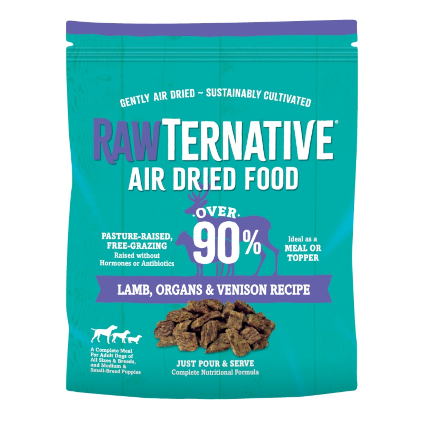 Grandma Mae's Country Naturals Rawternative Air Dried Dog Food Lamb, Organs & Venison 5oz