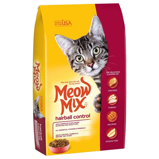 Meow-Mix Hairball Control Dry Cat Food Chicken, Turkey, Salmon & Ocean Fish 3.15lb