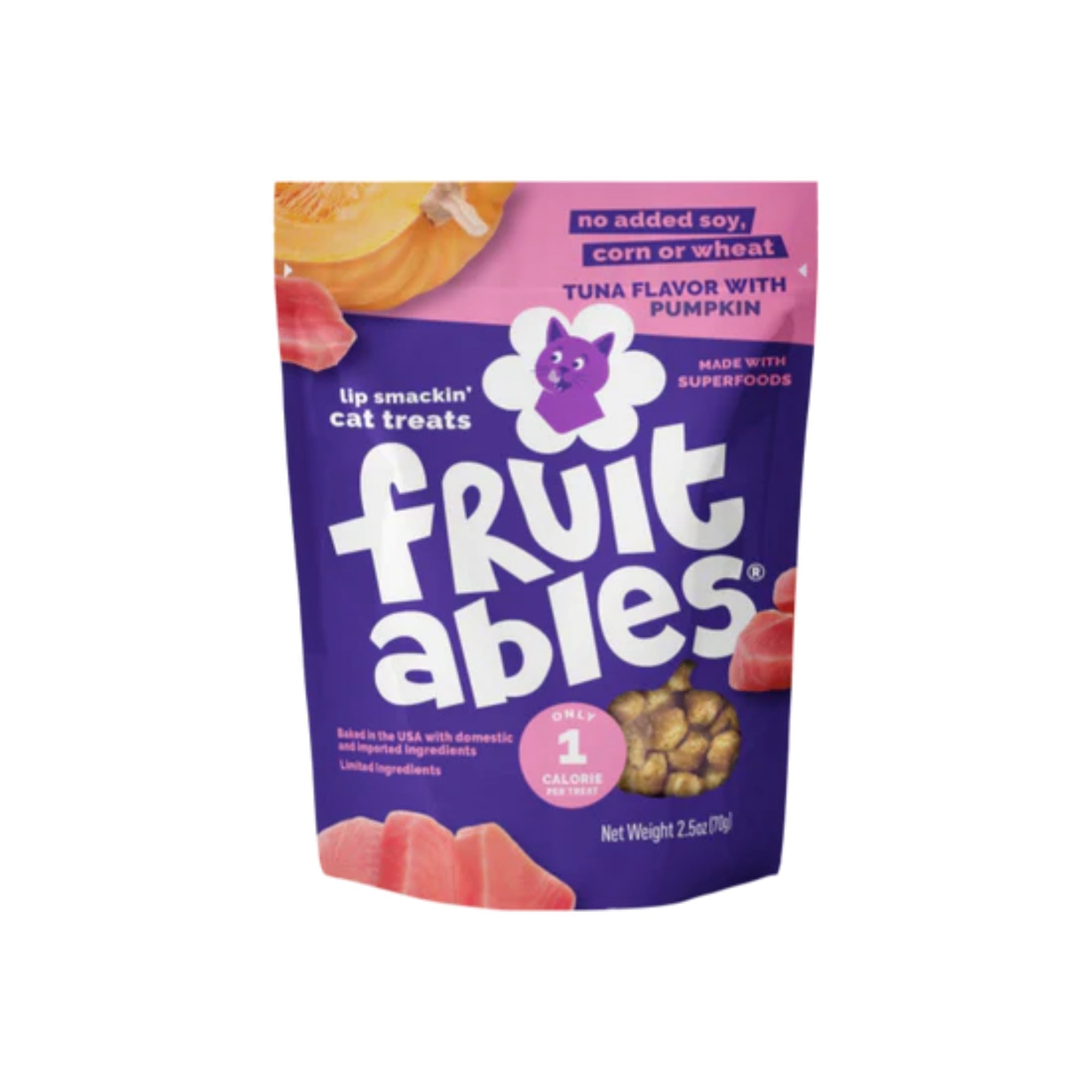 Fruitables Limited Ingredient Crunchy Cat Treats Tuna w/Pumpkin 1ea/2.5 oz