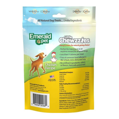 Emerald Pet Little Chewzzies Dog Treats Chicken 5oz.