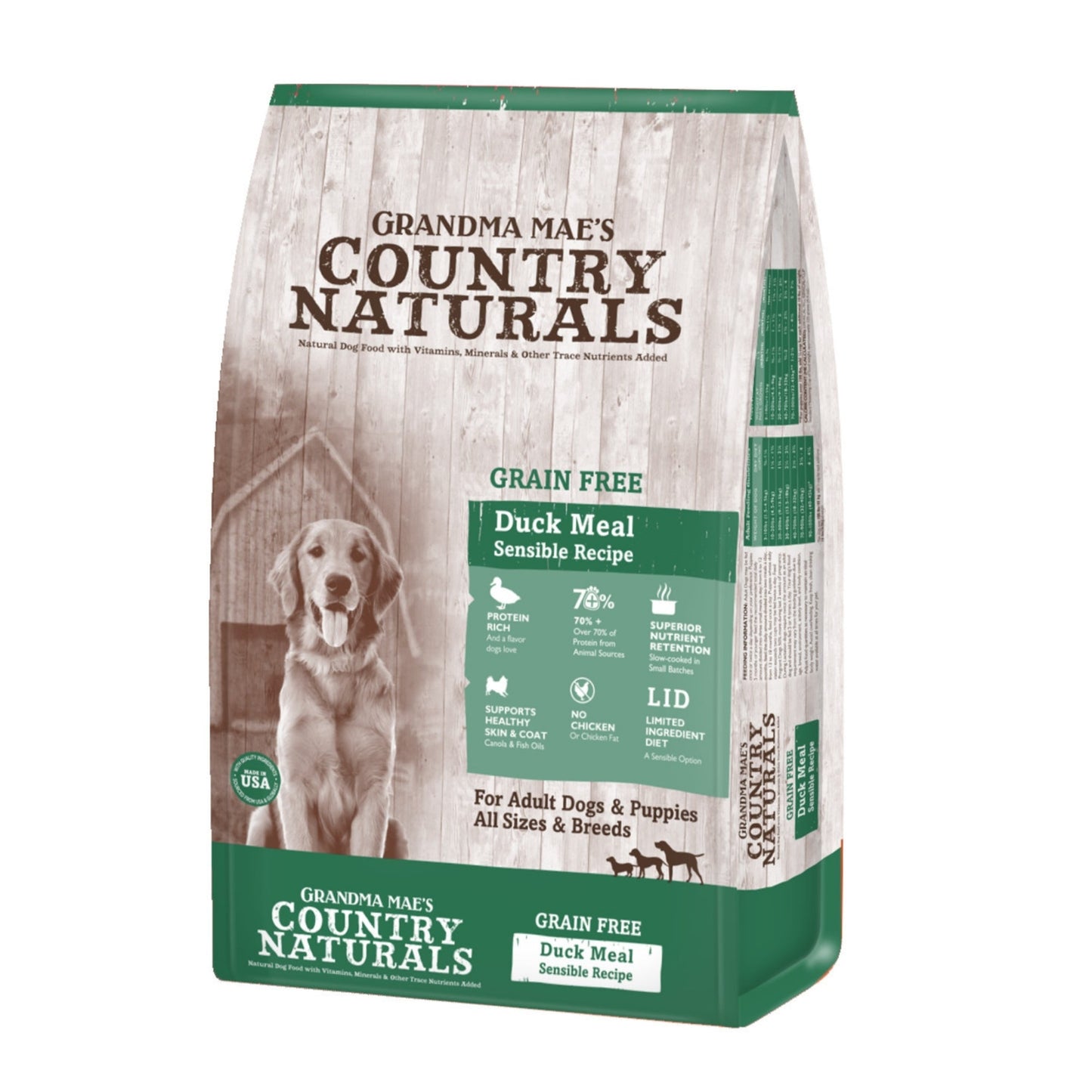 Grandma Mae's Country Naturals Grain Free L.I.D. Dry Dog Food Duck 12lb