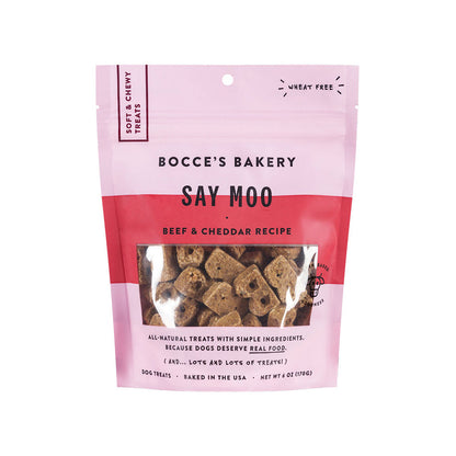 Bocces Bakery Dog Soft And Chewy Say Moooo 6oz