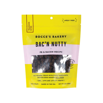 Bocces Bakery Dog Training Bacon Nutty 6oz