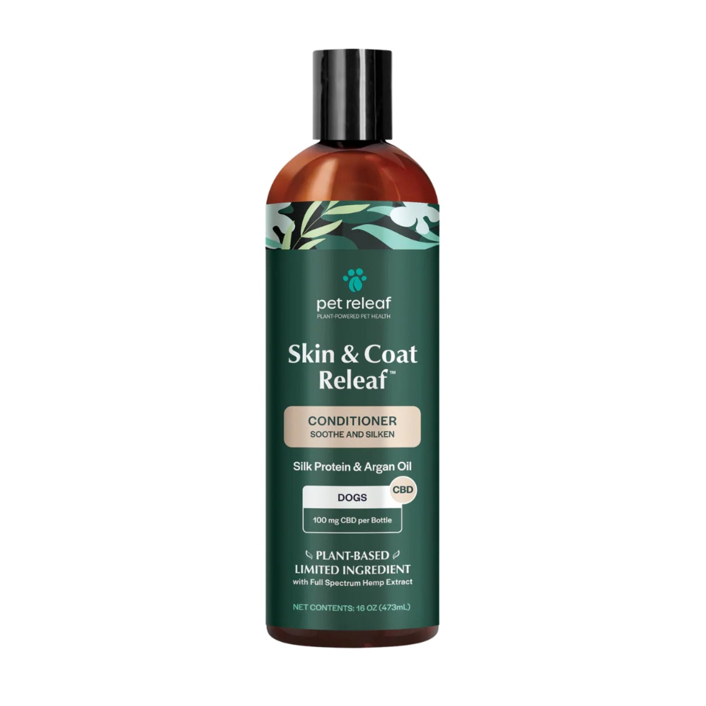 Pet Releaf Skin & Coat Dog 16oz. Soothe & Silken Conditioner Cbd 100Mg
