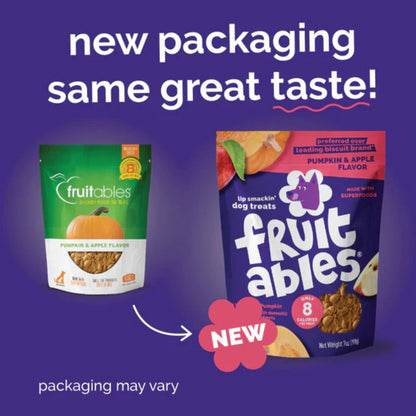 Fruitables Crunchy Baked Dog Treats Pumpkin Apple 1ea/7 oz