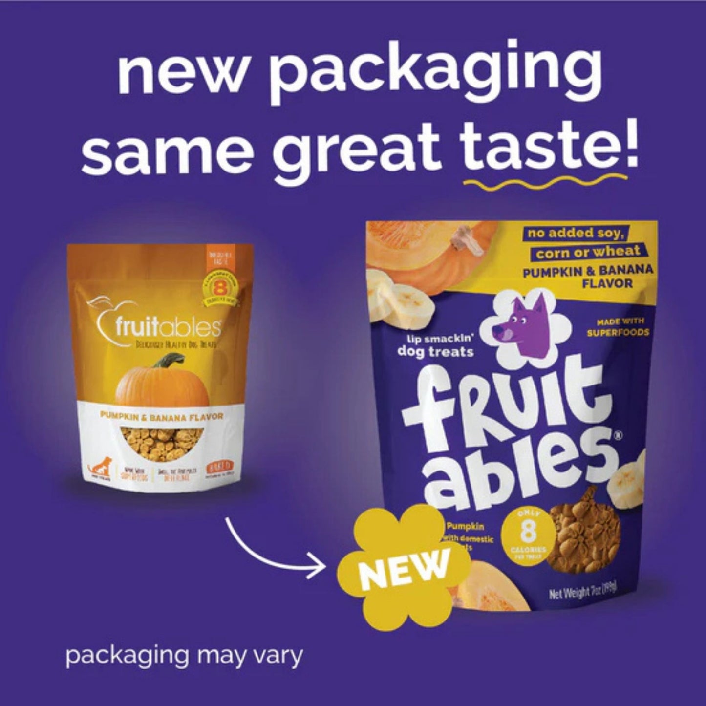 Fruitables Crunchy Baked Dog Treats Pumpkin Banana 1ea/7 oz