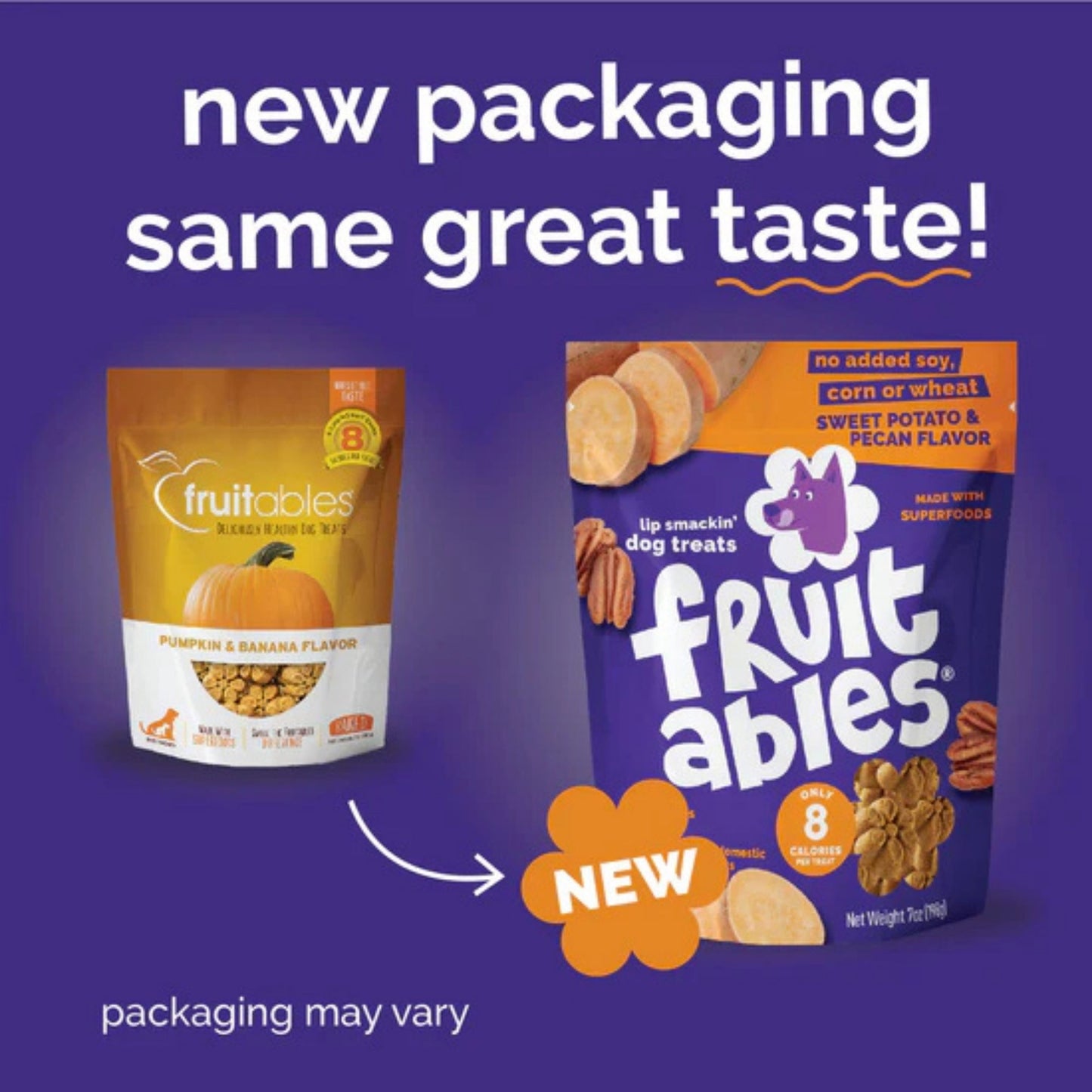 Fruitables Crunchy Baked Dog Treats Sweet Potato Pecan 1ea/7 oz