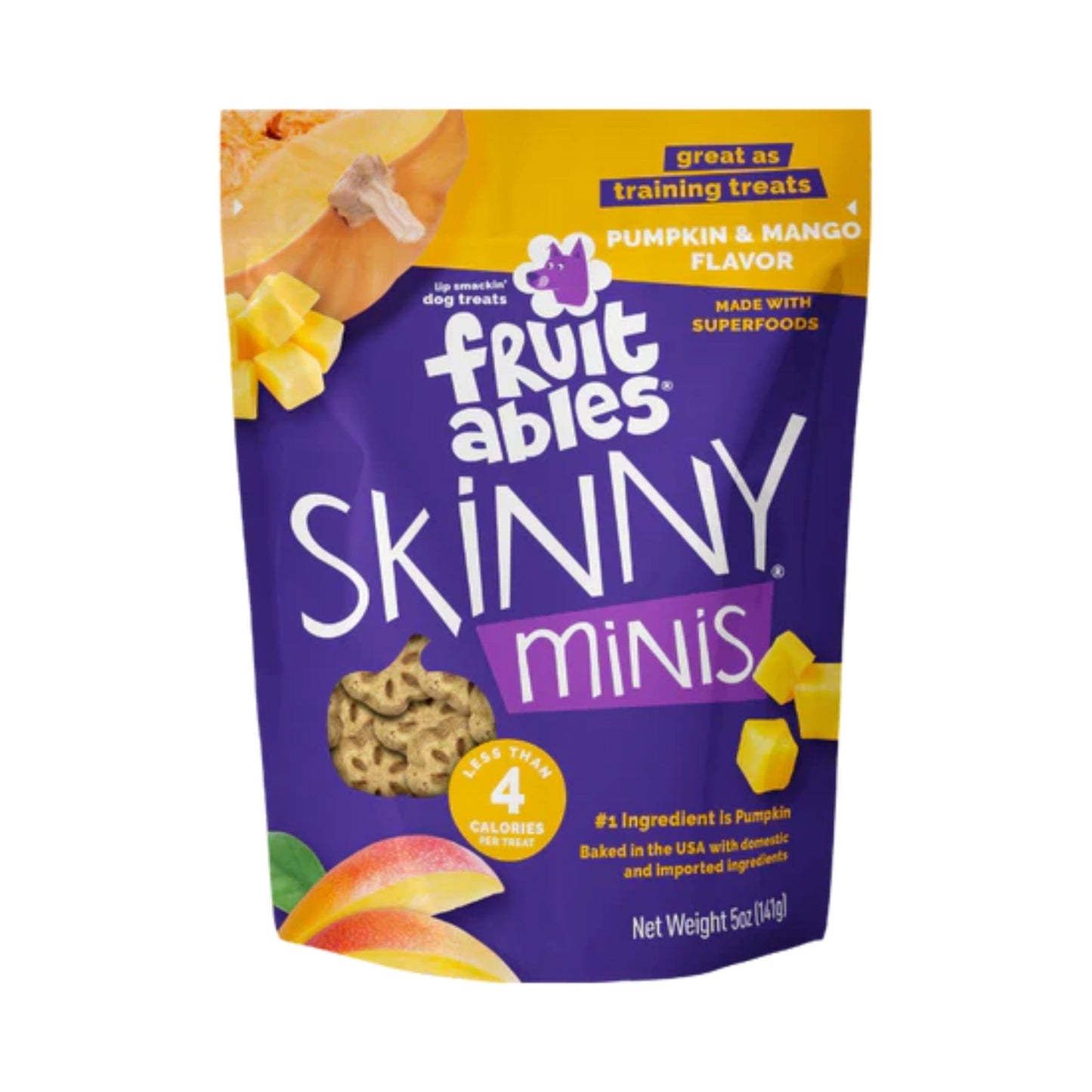 Fruitables Skinny Minis Soft Dog Treats Pumpkin Mango 1ea/5 oz