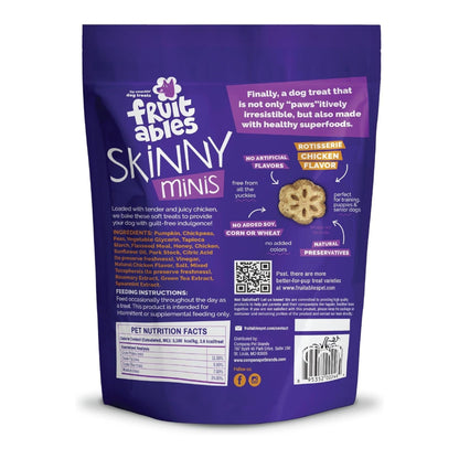 Fruitables Skinny Minis Soft Dog Treats Rotisserie Chicken 1ea/5 oz