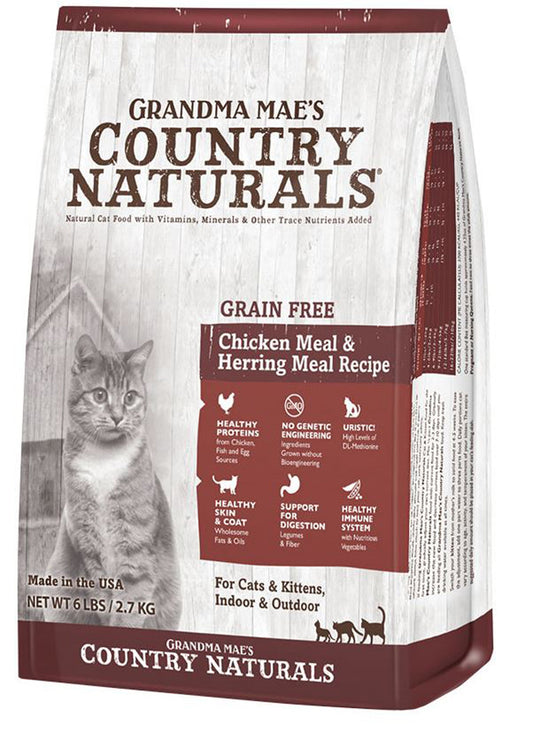 Grandma Mae's Country Naturals Grain Free Dry Cat Food Chicken 12lb