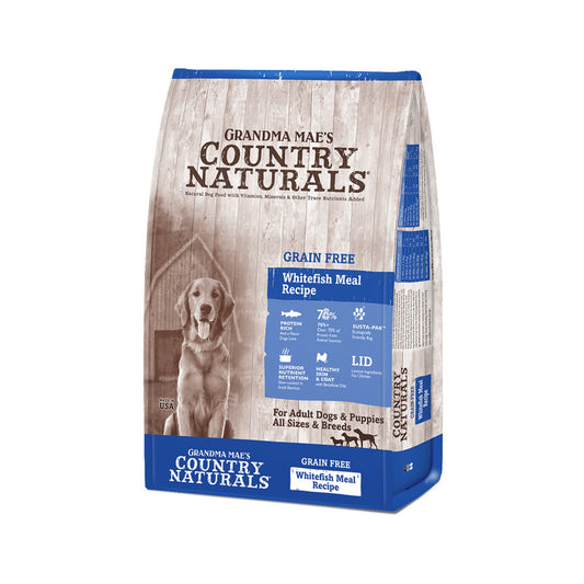 Grandma Mae's Country Naturals Grain Free LID Dry Dog Food Whitefish 4lb