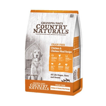 Grandma Mae's Country Naturals Grain Free LID Dry Dog Food Chicken & Chicken Meal 4lb